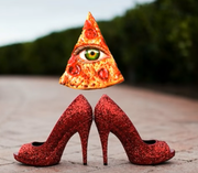 Pizza red shoes