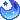 A pixel art gif of a moon-shaped container with liquid in it