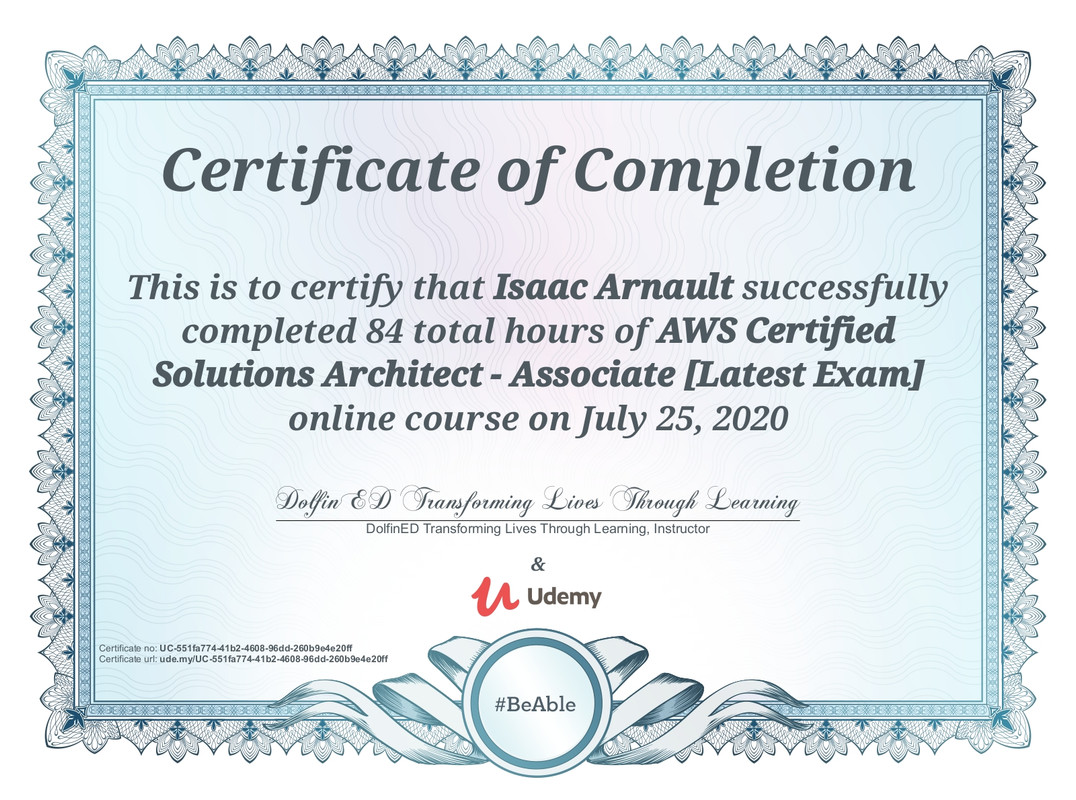 AWS Certified Solution Architect Associate - Exam