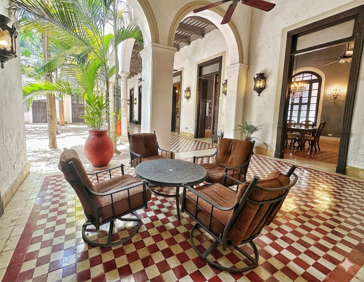 Terrace lounge area at Villa Sofía