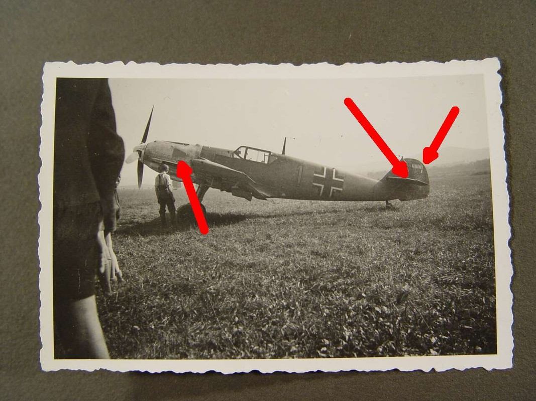 132320, Fotoalbum LW-Ingenieur, Messerschmitt Bf 109, 9 Abschüsse Maling Kennung (1)