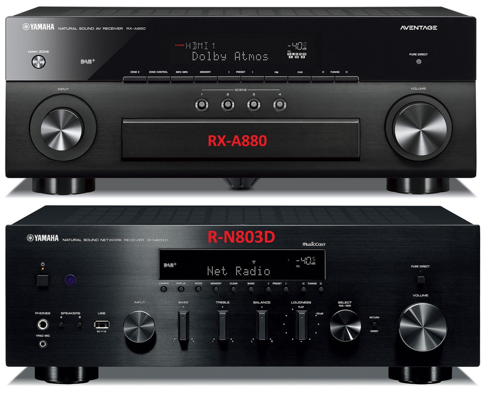 Enorm verschil geluidskwaliteit bij neutraal ingestelde R-N803D en RX-A880