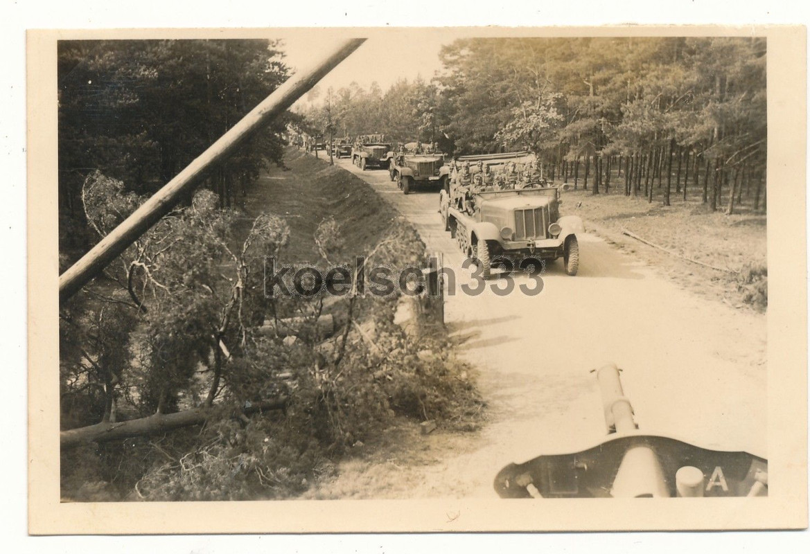 Foto Panzer Halbketten Artillerie Geschütz Schlepper AR 80 Polen