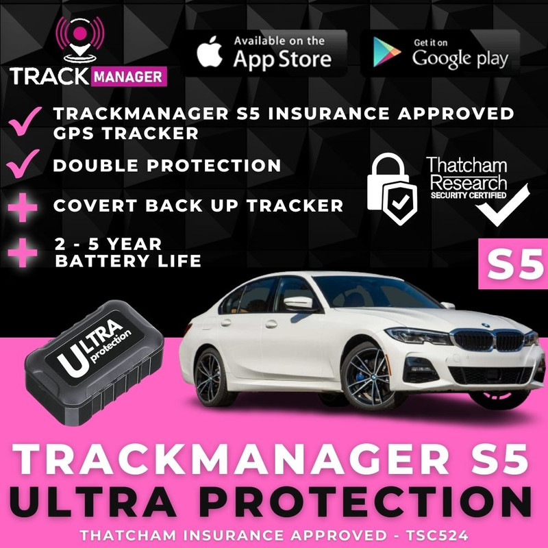 Image TrackManager S5 Tracker Insurance Approved + BACKUP TRACKER