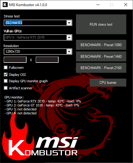MSI Kombustor 4.1.5 (x64)