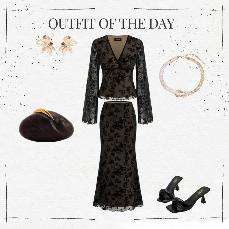 Elegant Black Lace Outfit | Feminine & Classy Style Inspo ✨