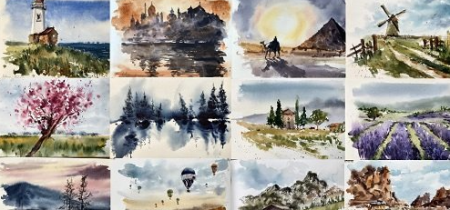 Watercolor Travel: Develop Your Style in 14 Days of Landscape Painting