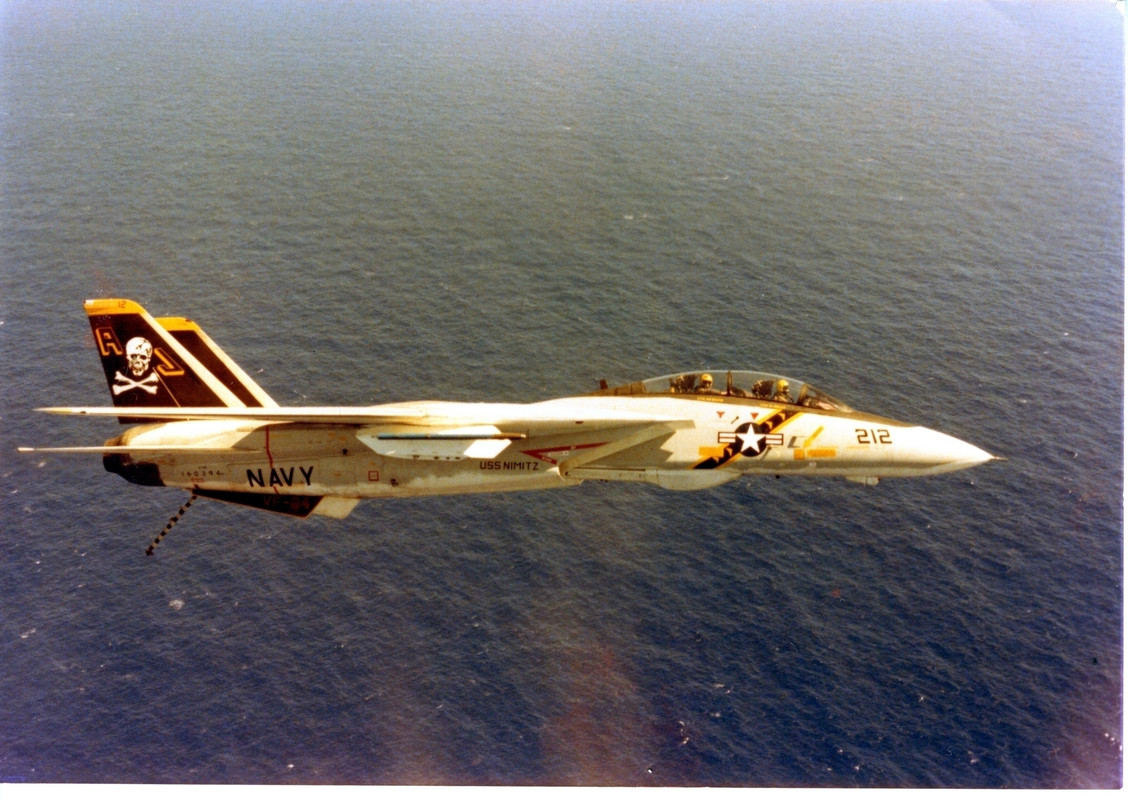 F-14 Tomcat from the VF-84 Jolly Rogers. This shot was during CA