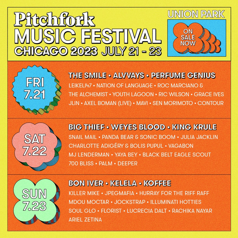 Pitchfork Music Festival 2023 com os The Smile, Big Thief, Bon Iver