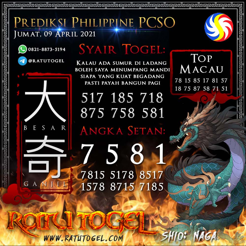 PREDIKSI NAGASAON PCSO