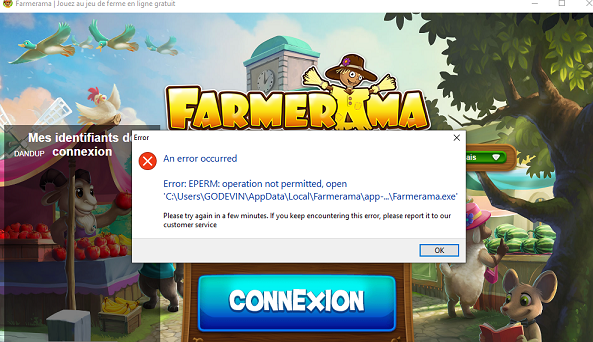 erreur farme