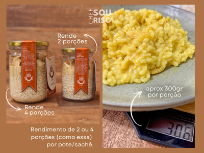 Rendimento risotos no pote Chef Sou Riso