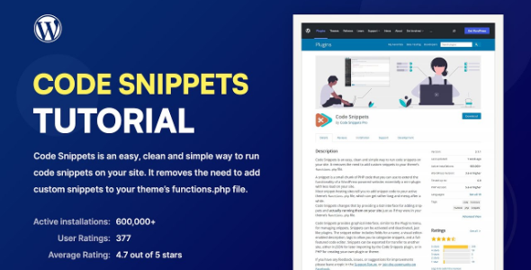 Code Snippets Pro Wordpress Plugin – Bliter GPL
