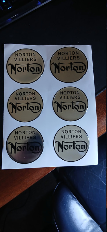 Early Commando Fastback badges.