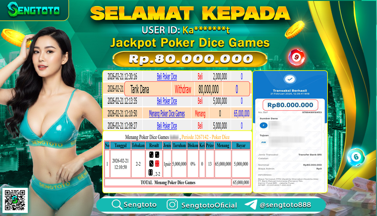 BUKTI PEMBAYARAN LIVEGAME POKER DICE GAMES