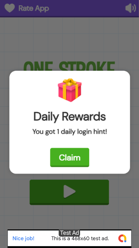 One Stroke Connect - Puzzle Game Android Studio Project with AdMob Ads + Ready to Publish