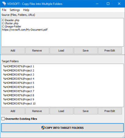 VovSoft Copy Files Into Multiple Folders 6.0.0 Multilingual