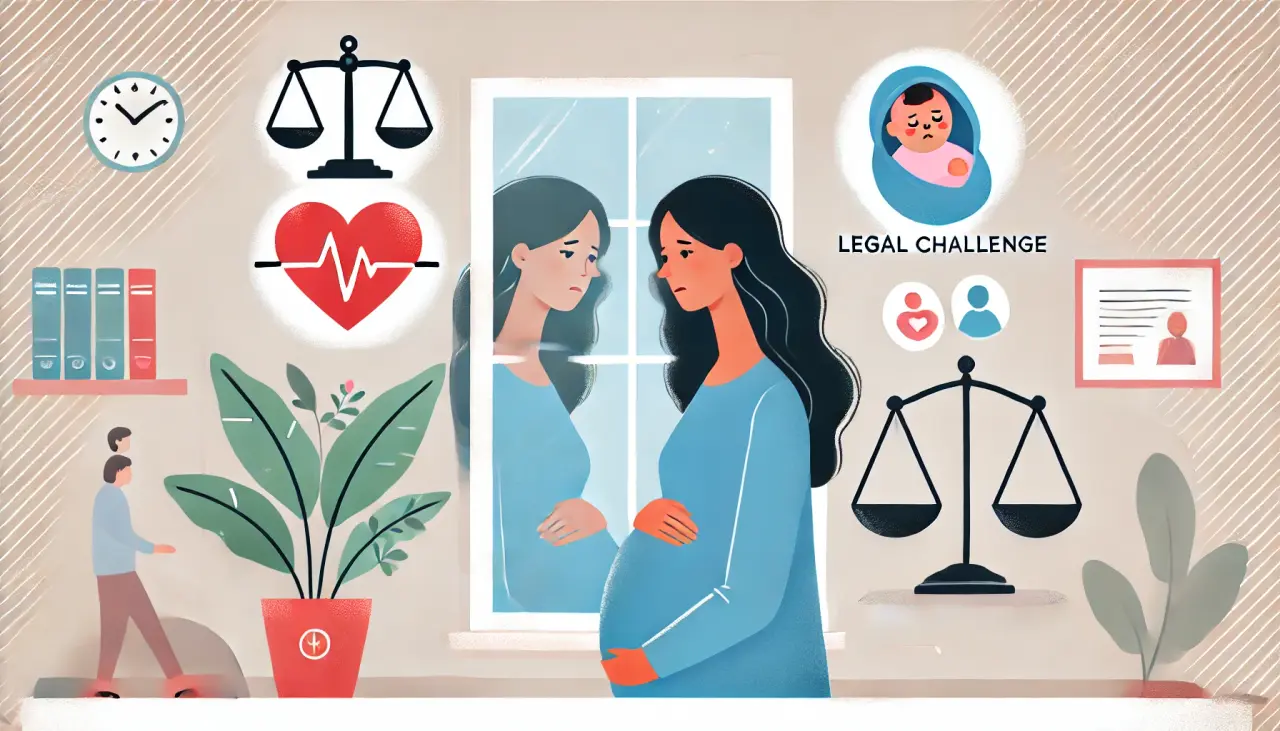Surrogate mother reflecting on emotional and legal challenges in altruistic surrogacy.