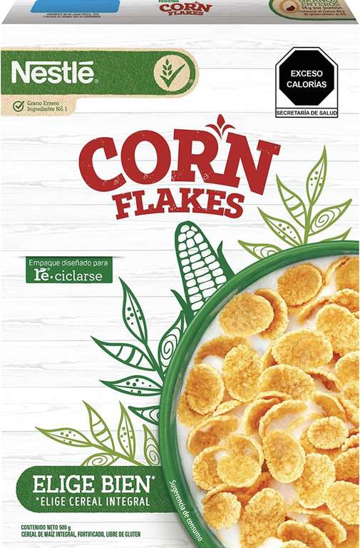 Amazon: Cereal Nestlé Corn Flakes sin Gluten 500g | envío gratis con Prime 
