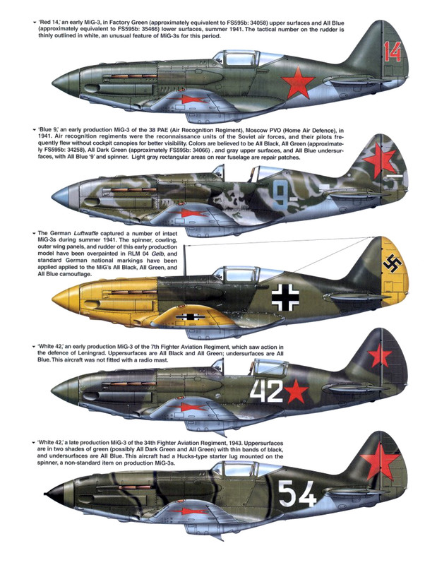 Mikoyan-Gurevich-MiG-3-profiles-from-Signal-Early-MiG-Fighters-by-SS1204-0B