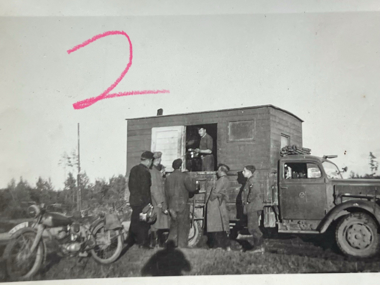 Gefangene Arbajte Russland Front Friedhof Auto
