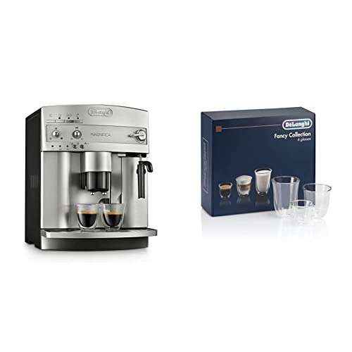 Amazon: De'Longhi Cafetera Superautomática Magnifica ESAM3300 para Espresso con Molino + De'Longhi Fancy Collection 
