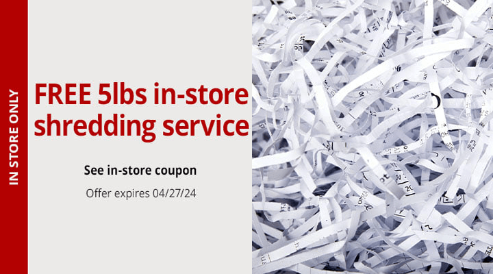 Safely Shred Up to 5 lbs of Documents for Free at Office Depot Safely Shred Up to 5 lbs of Documents for Free at Office Depot