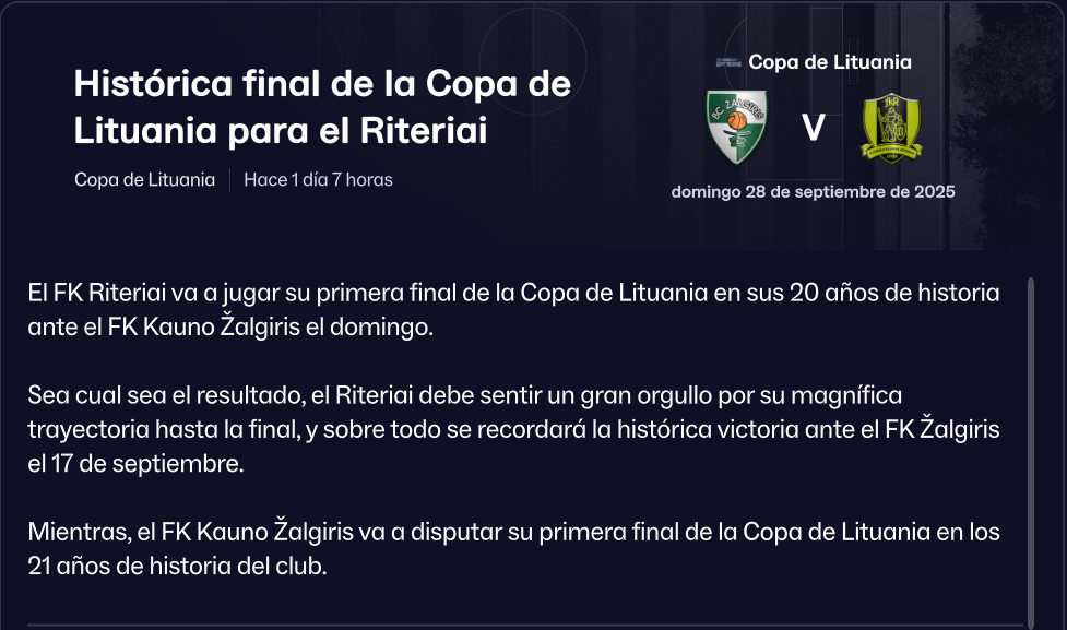 Historica final de copa 2025