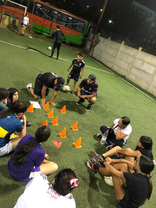 Entrenamiento en cancha
