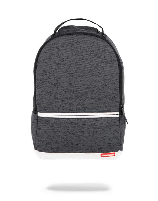 Sprayground Pink Knit Backpack Black Zipper
