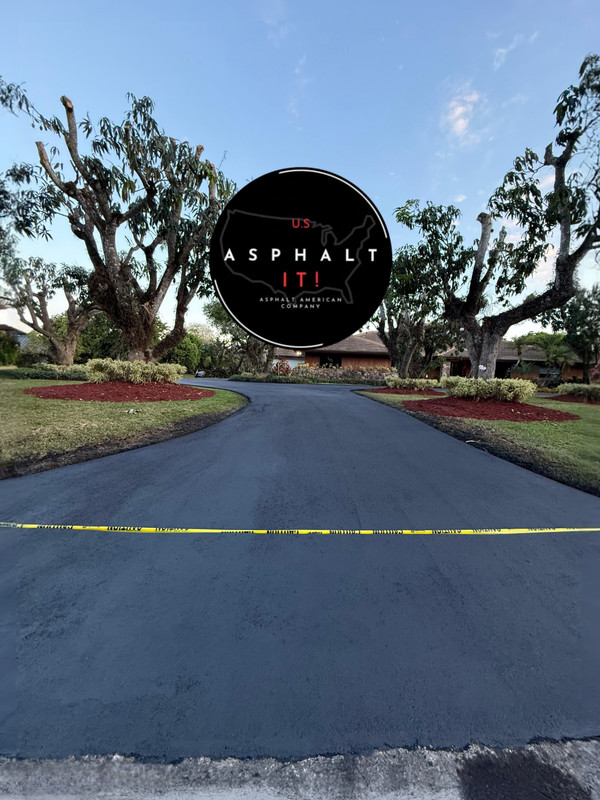 Driveway with caution tape