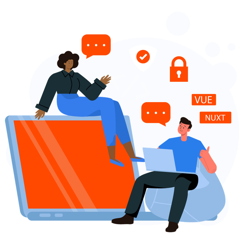 Web application development illustration