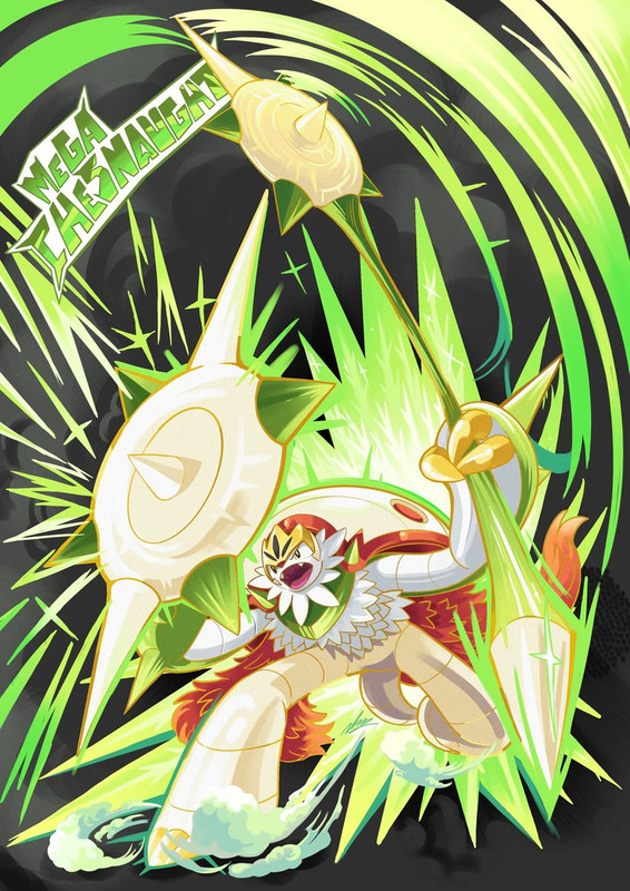 chesnaught-and-mega-chesnaught-pokemon-d