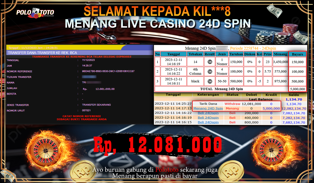 BUKTI PEMBAYARAN POLOTOTO