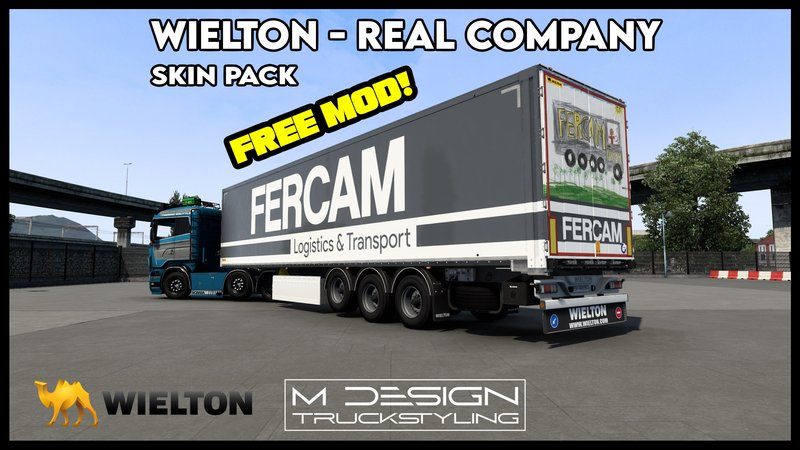 Skin pack for Wielton DRY trailer! M Design - SCS Software