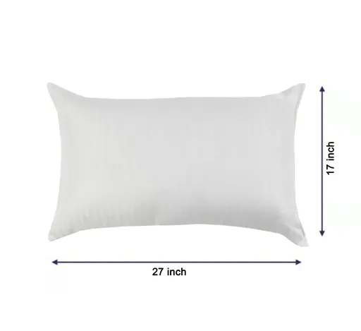 Rest Nest 17x27 Inch White Pillow Set - Pack of 5 with Hollow Microfiber Filling Color 1 (R805)