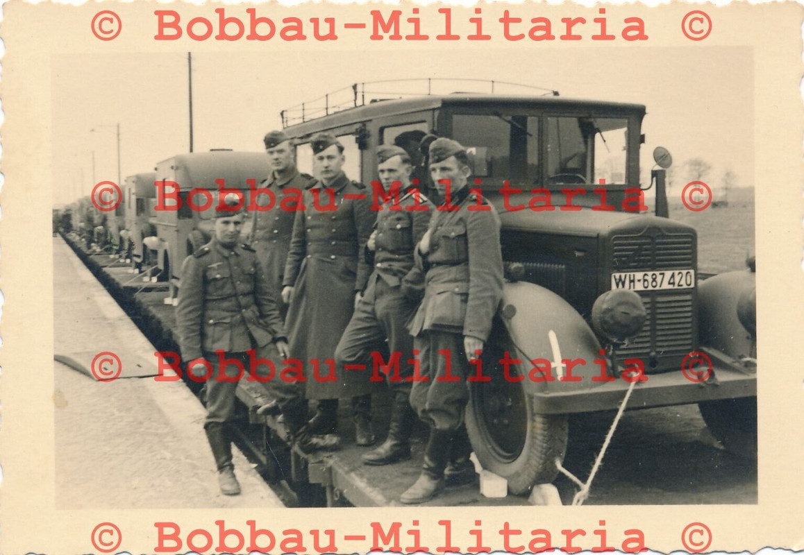 Foto Wehrmacht Phänomen Granit 25 1.Tonner LKW Kennung der 131.Inf.-Div.