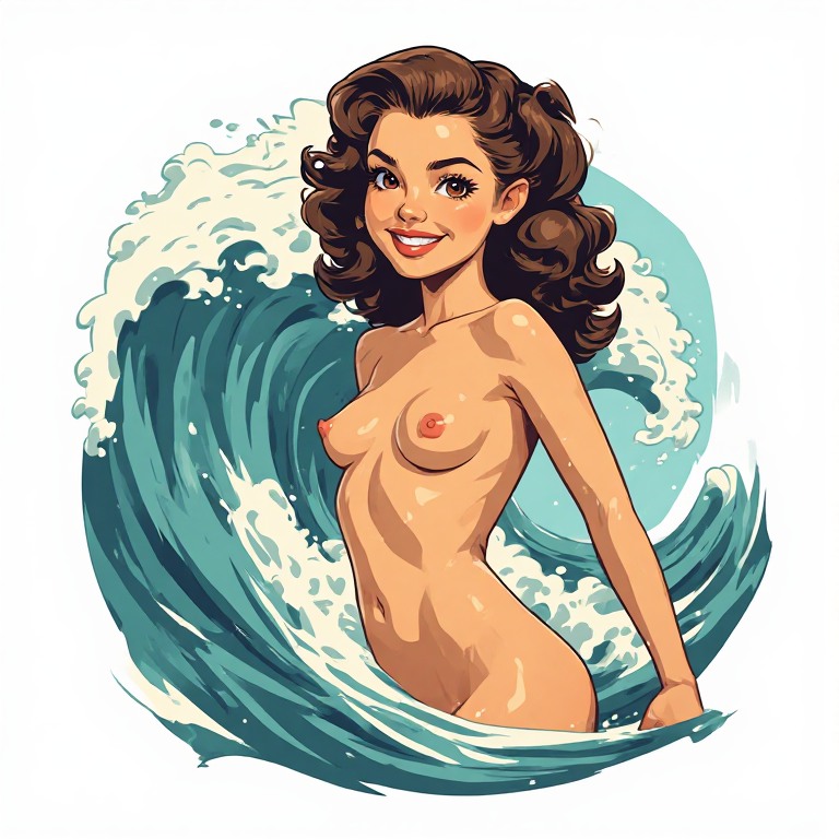 Pin-Up-style-Nakked-Young-Girl-(13)