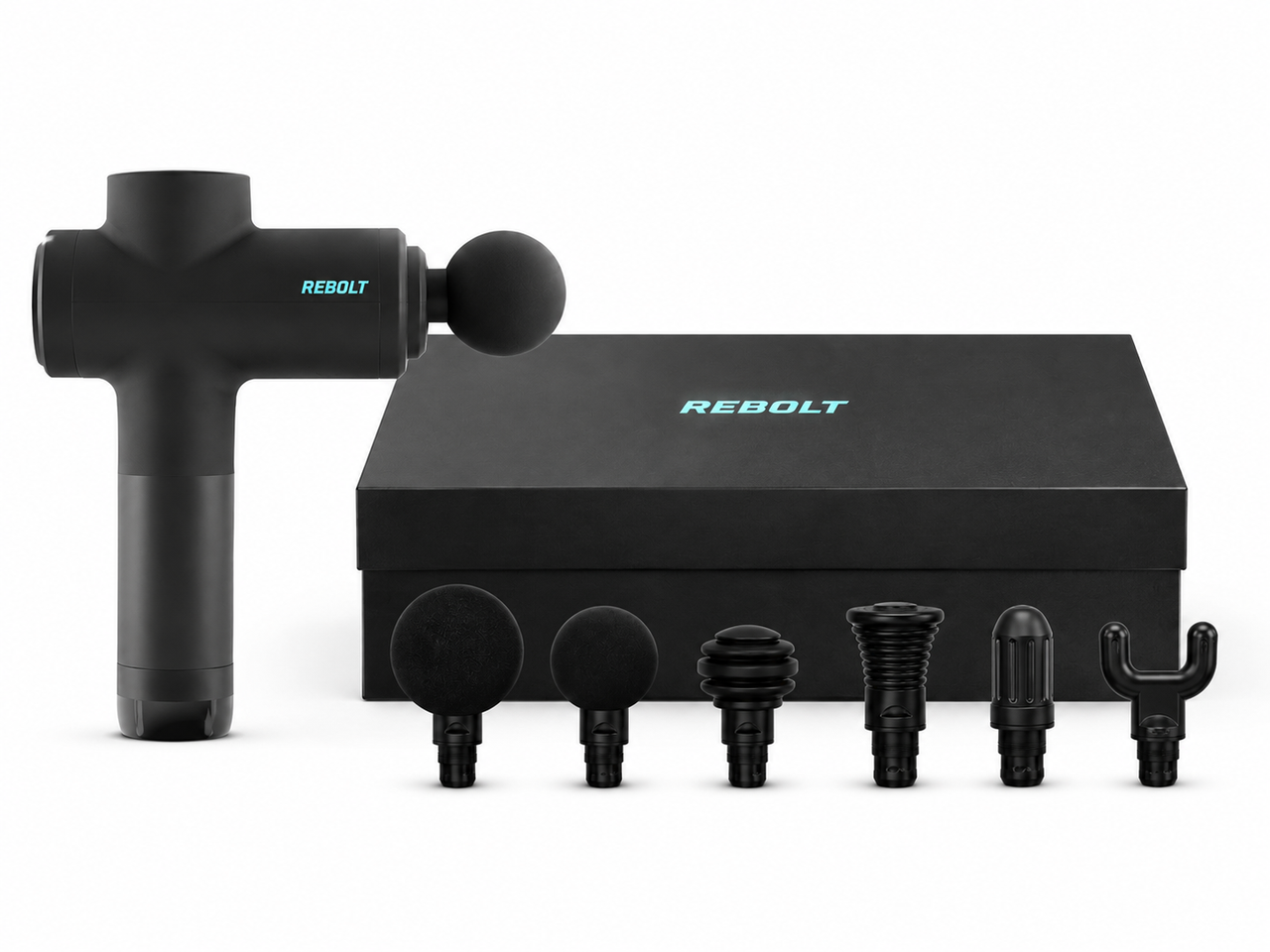 Rebolt Bolt+ avec ses têtes de massage