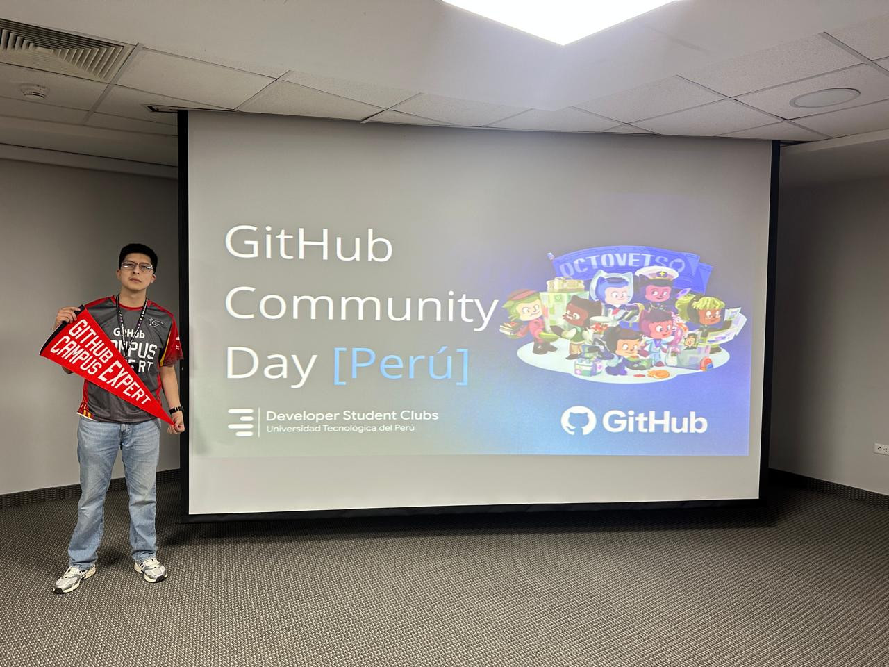 David at GitHub Community Day Peru