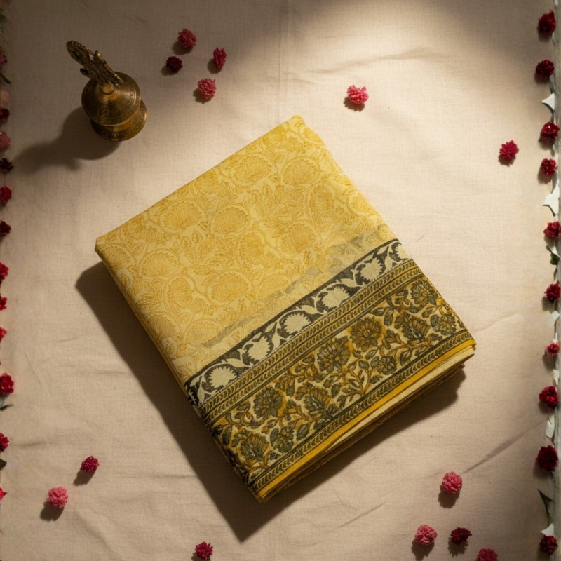Handcrafted Chanderi Silk Saree | Luxurious, Lightweight & Traditionally Woven Design -2