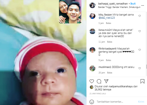 Rizki DA pertemukan sang ibunda dengan Baihaqqi Syaki Ramadhan lewat video call