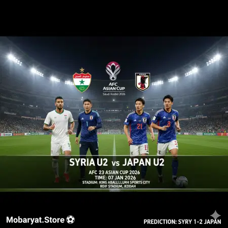 مباراة سوريا الأولمبي ضد اليابان الأولمبي بث مباشر - كأس آسيا تحت 23 سنة