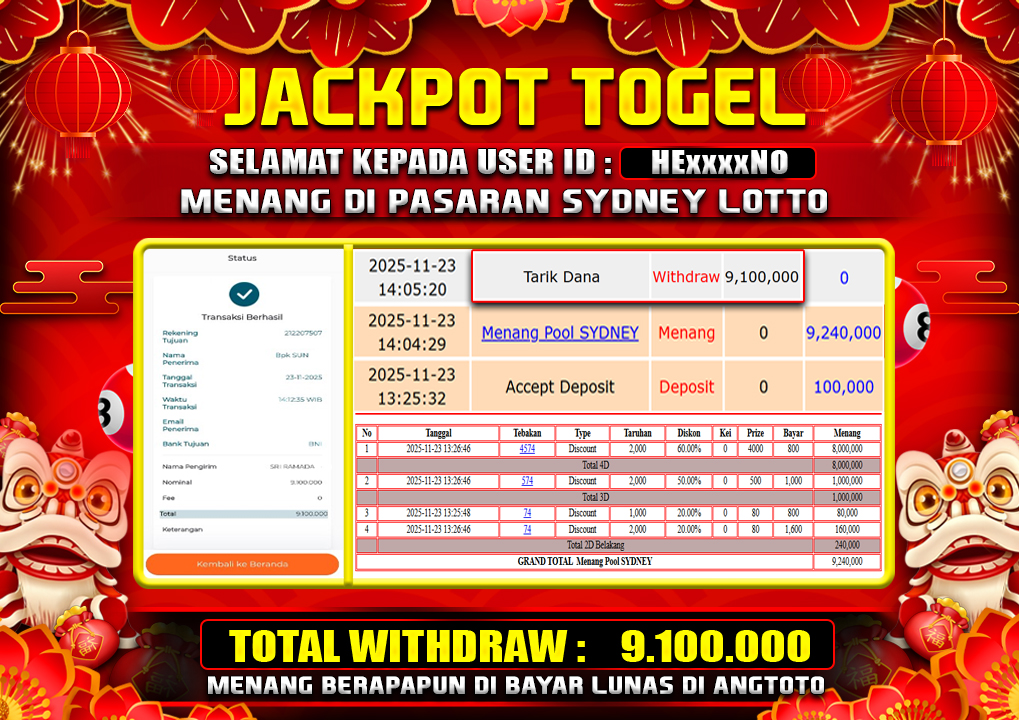 BUKTI JACKPOT LUNAS ANGTOTO