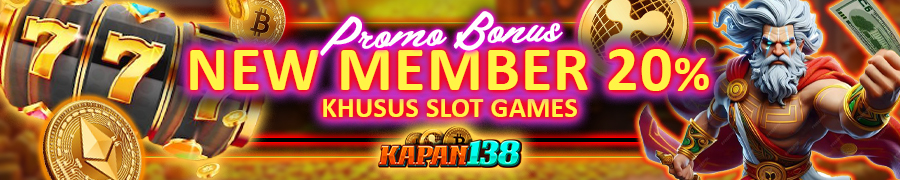 Bonus Welcome New Member 20% (Khusus Slot Games)