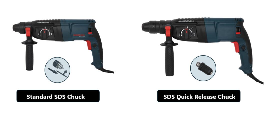 quick release chuck vs standard sds chuck