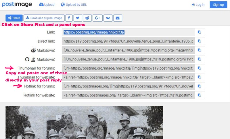 post Image links
