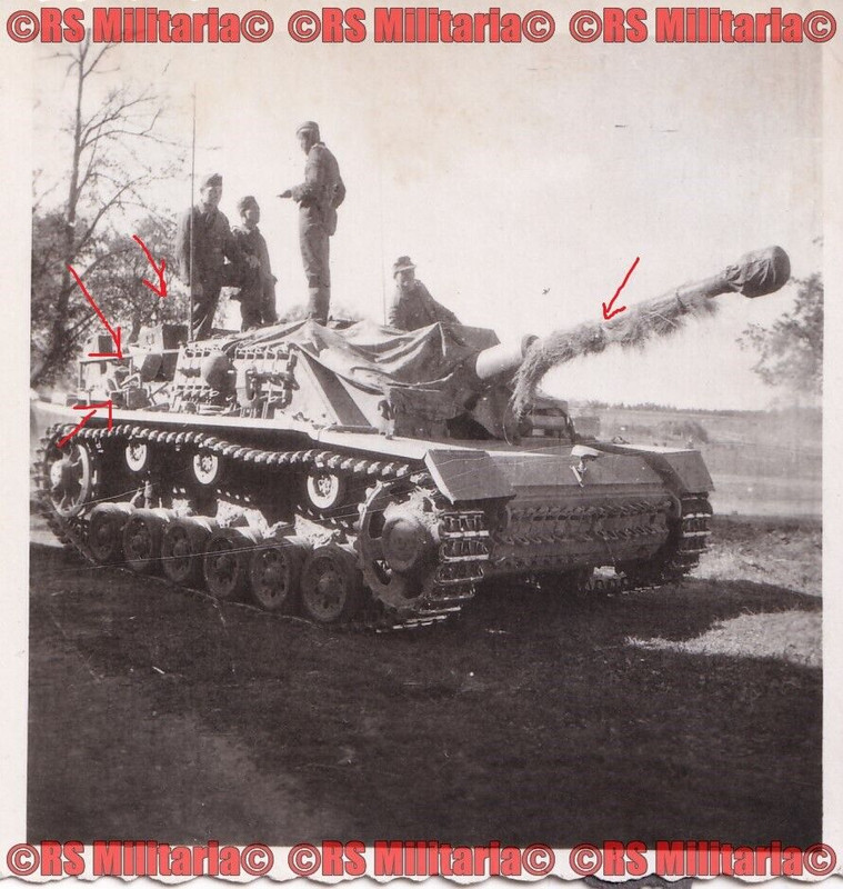 Sturmgeschütz Stug Panzer Langrohr mit Tarnung mit Funk Anlage Kommandeur