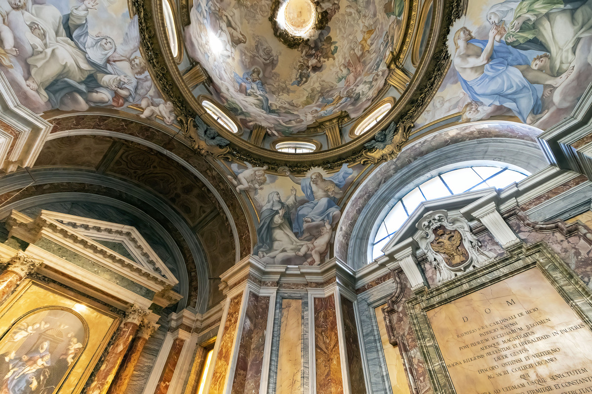 _27A3123-SANTA SABINA-CAPPELLA SX-SANTA CATERINA-CUPOLA