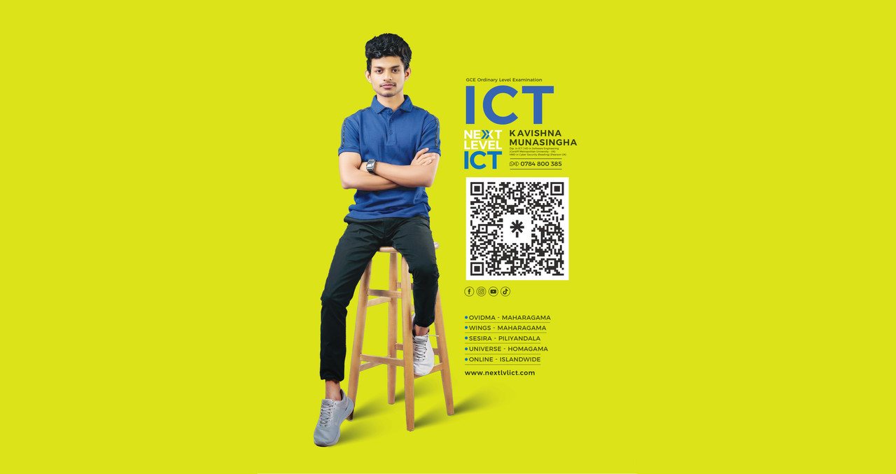 Kavishna Munasingha teaching an ICT class
